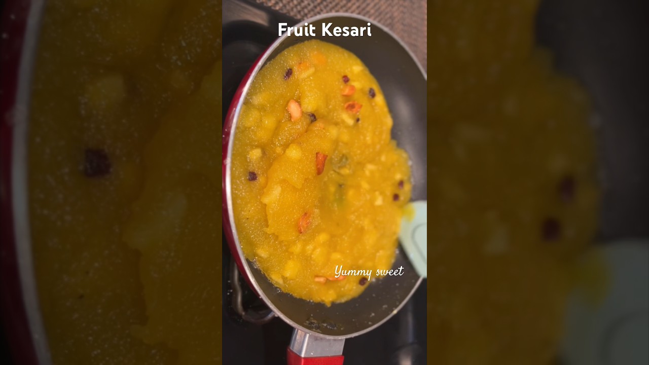 Fruit Kesari recipe in Tamil 