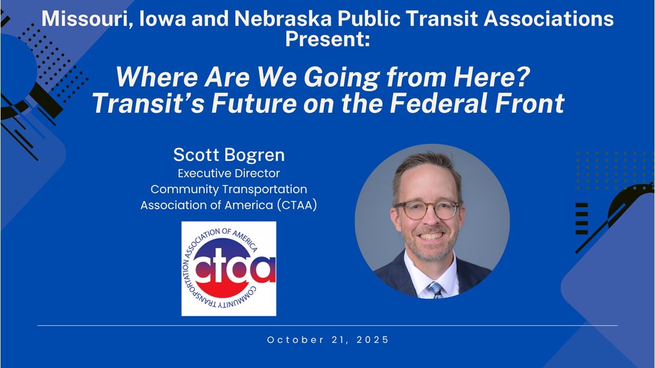 Webinar: Where Are We Going from Here? Transit's Future on the Federal Front