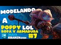 🌊Modelado de Poppy League of Legends🦑Continuamos con la ropa y armadura de poppy! Pt 7 #3d