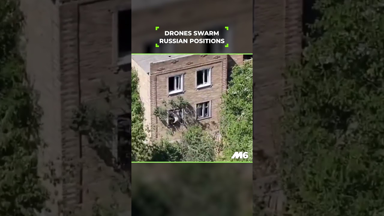 Ukrainian Drones Swarm Russian Positions in Donetsk 