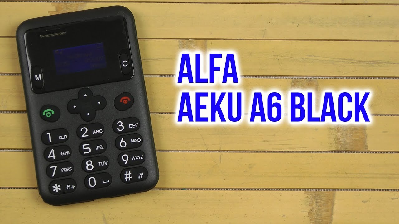 Распаковка Alfa Aeku A6 Black