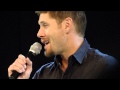 jus in bello con 2013: jensen on dean's voice being lower than his own