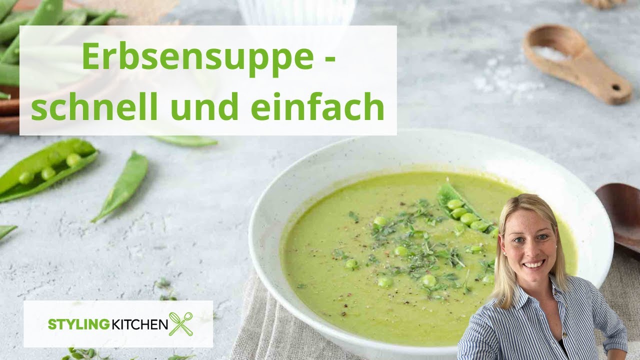 Erbsensuppe selber machen / vegetarisches Rezept / schnell und einfach lecker / Stylingkitchen