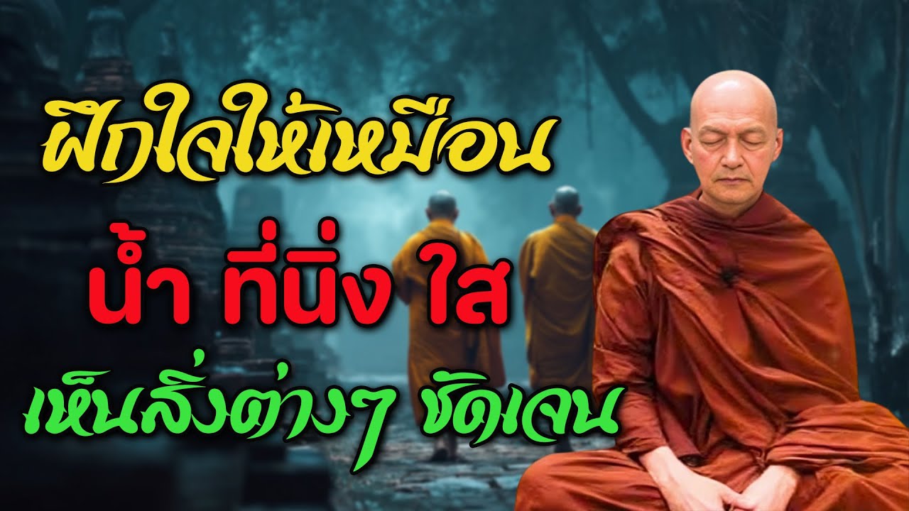 ฝึกใจให้เหมือนน้ำที่นิ่ง ใส เห็นสิ่งต่างๆ ชัดเจน | ฝึกสติ | #พุทธวจน | พระอาจารย์คึกฤทธิ์ โสตฺถิผโล