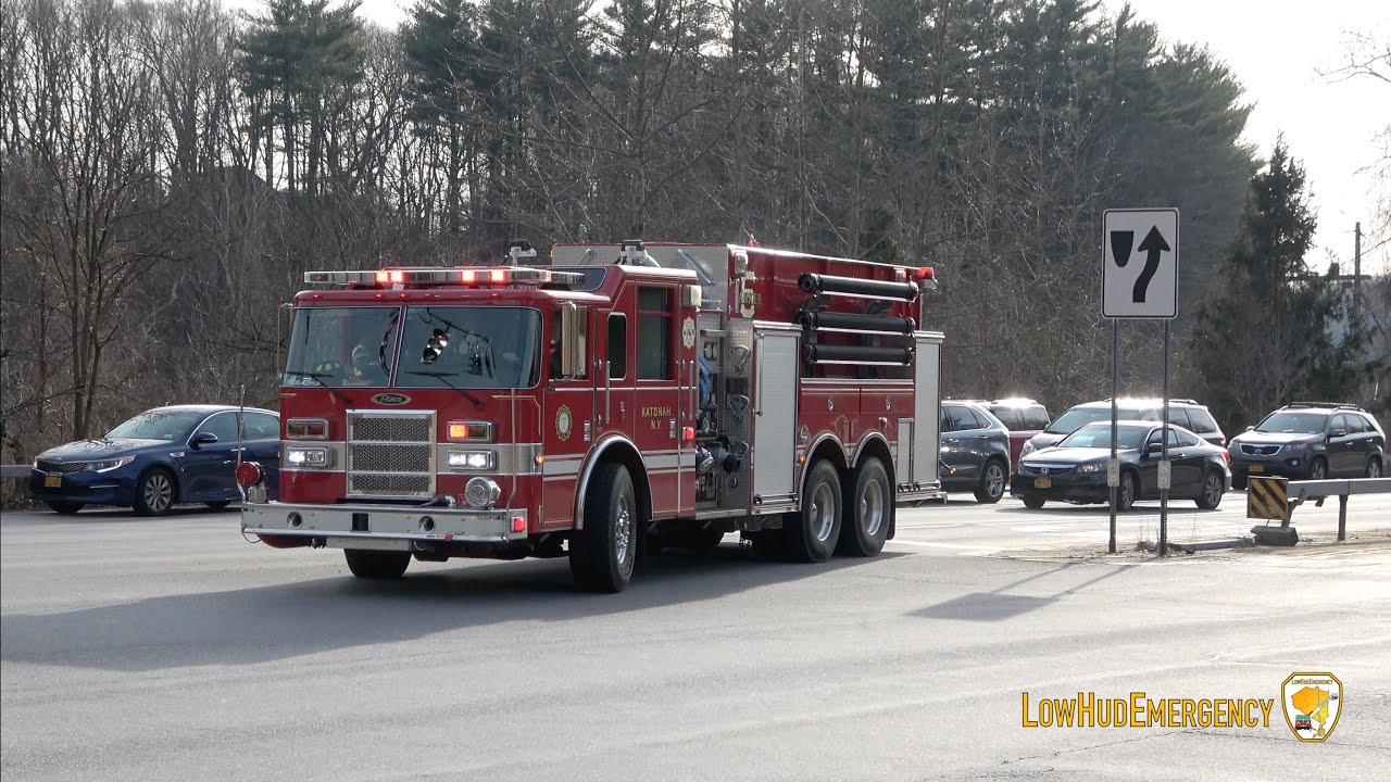 Katonah FD Engine 116, Ladder 39, & Tanker 6, & Bedford Hills FD Car 2031 & Tanker 5 Responding