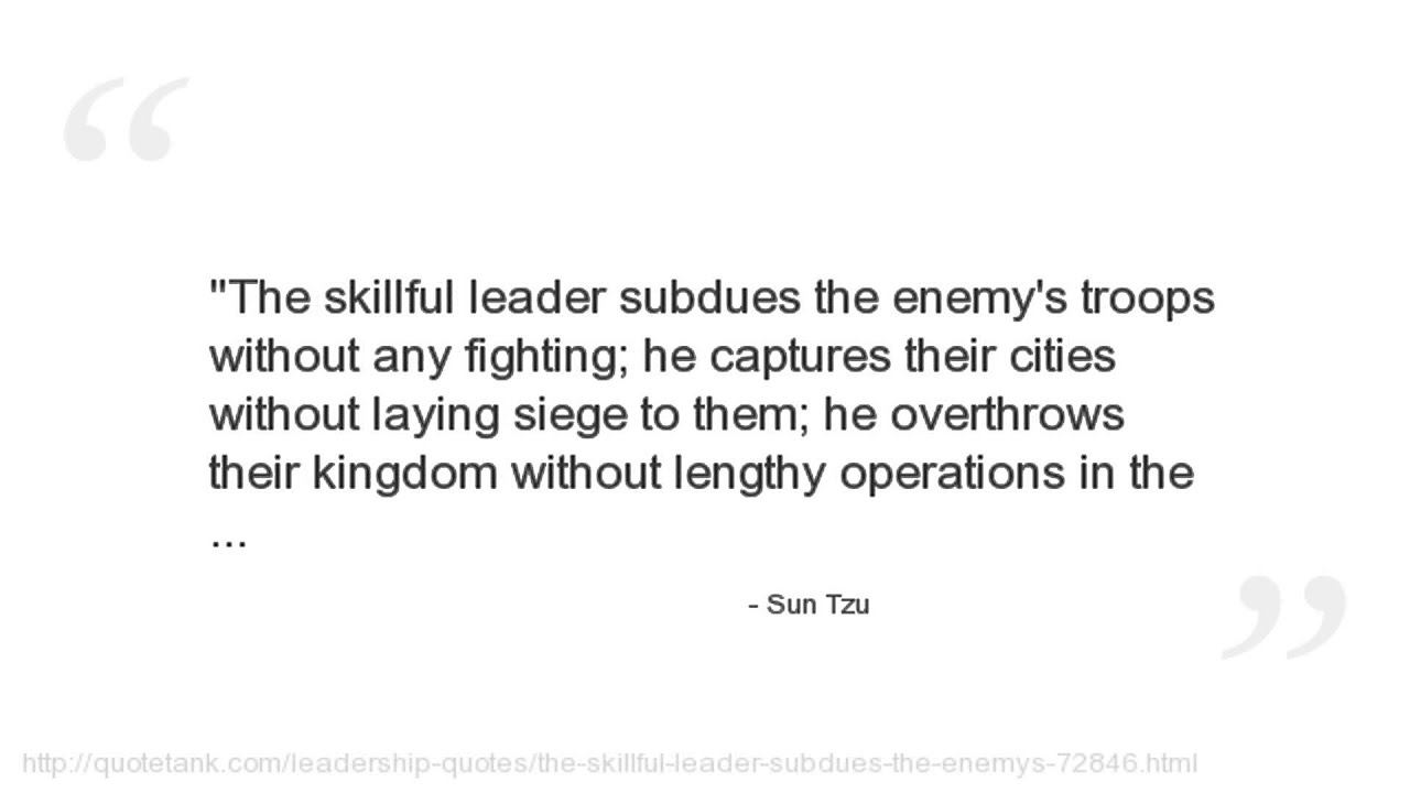Sun Tzu Quotes - YouTube