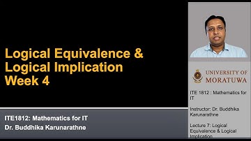 Week 04 - Logical Equivalence & Logical Implication