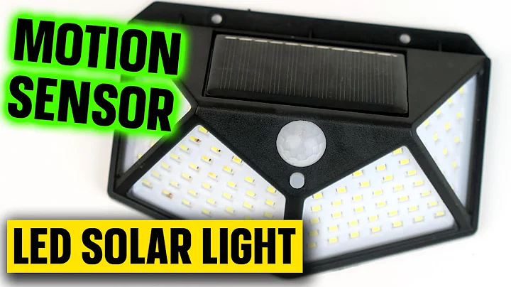 100 LED Solar Lights Outdoor with Motion Sensor macrocosm Solar Interaction Wall Lamp