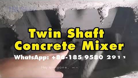 Show you how to mix concrete with this awesome JS1000 Twin-Shaft Concrete Mixer.#concretemixer