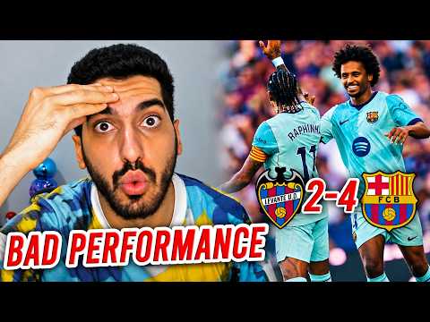 THAT WAS STRESSFUL... Barcelona 4-2 Levante Reaction!