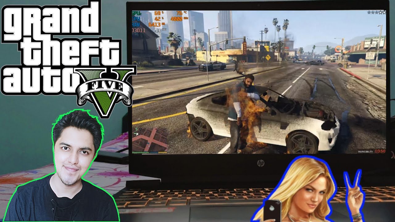 HP Pavilion Gaming Ryzen 5 4600H Review Grand Theft Auto  