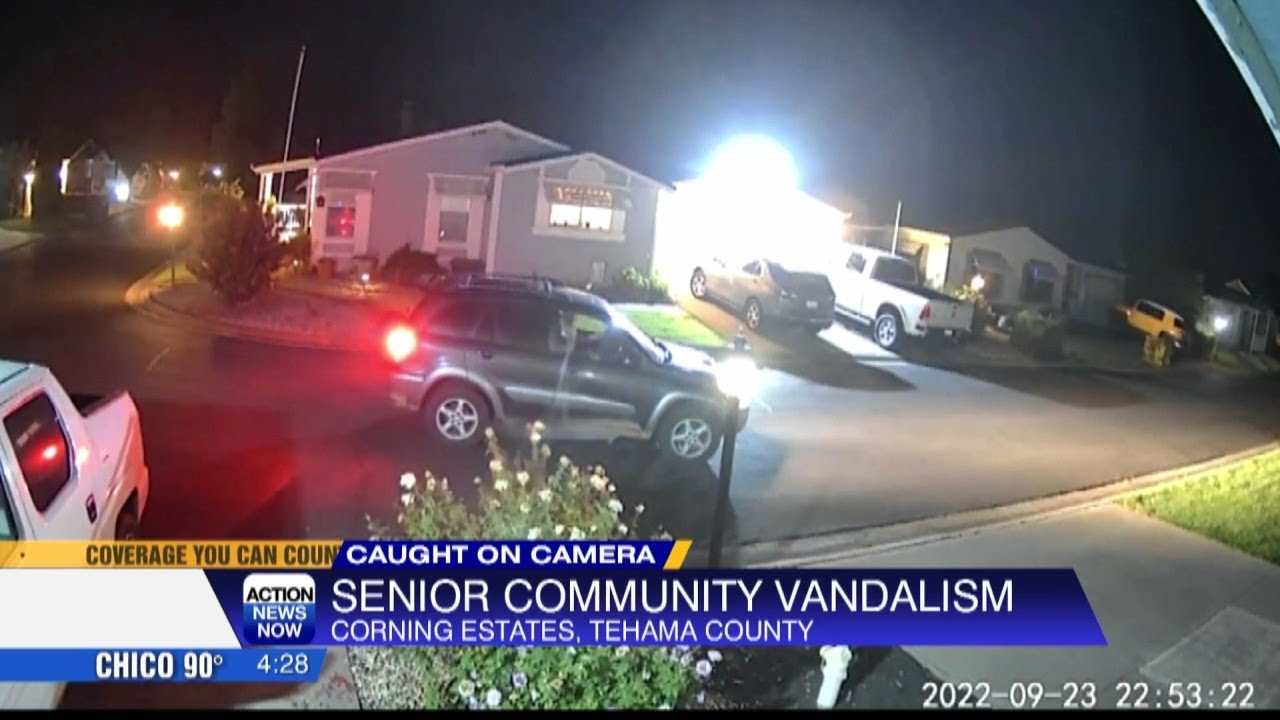 Man caught on camera spraying unknown substance on multiple homes in ...
