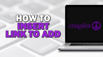 How To Insert Link To Add On Craigslist (Quick Tutorial)