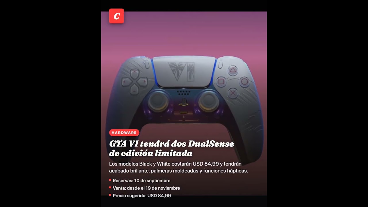 GTA VI tendrá dos DualSense de edición limitada