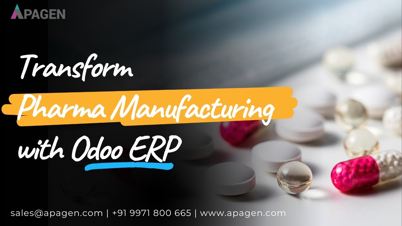 Odoo Demo | ERP for Pharmaceutical Manufacturing Industry | Improve ...