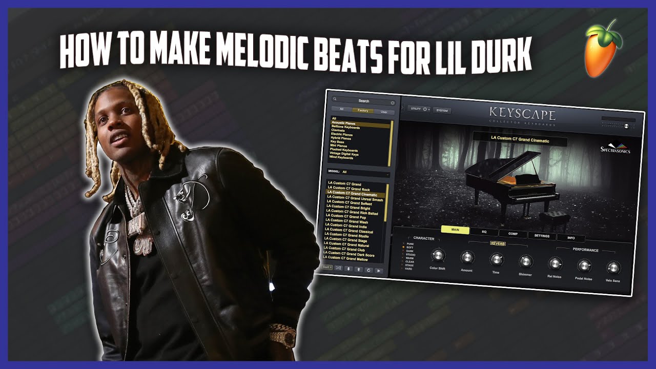 How to Make a Melodic Piano Type Beat for Lil Durk | FL Studio Tutorial ...