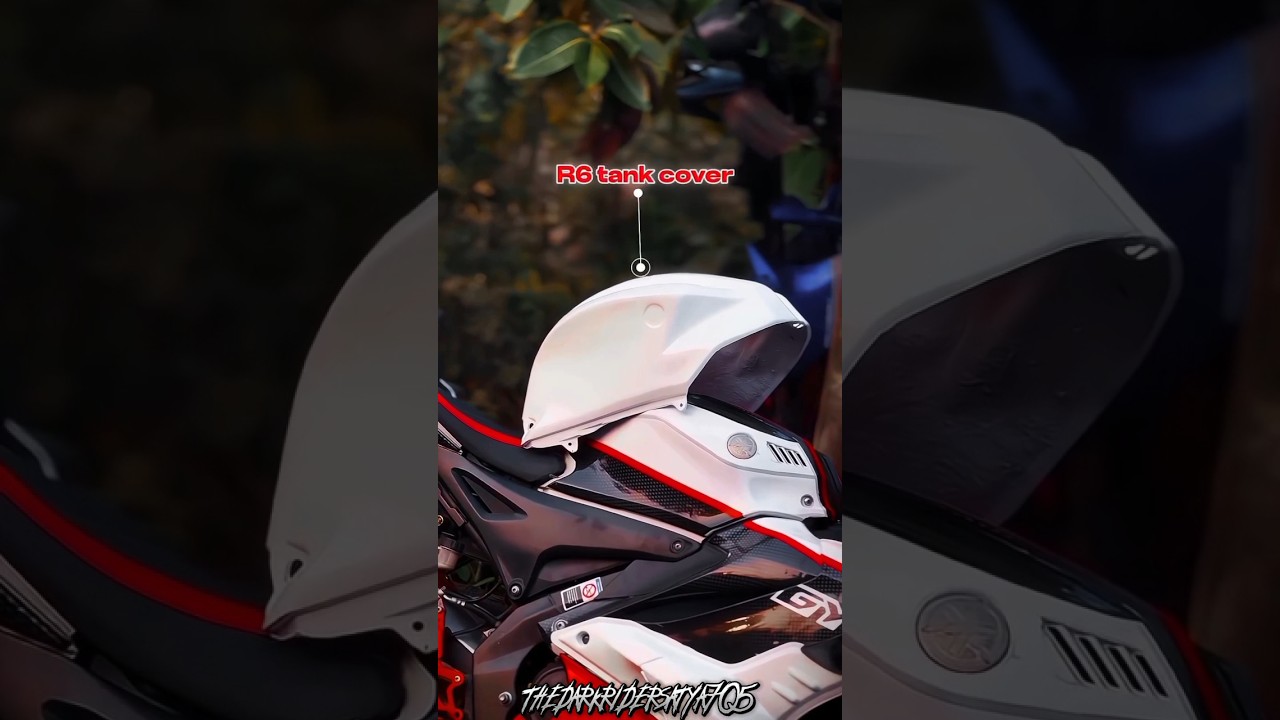 R6 tank cover installed on R15 v4 