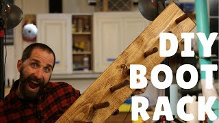 DIY: How to Make a Super Simple Boot Rack. Click SHOW MORE for more information and how to make this. https://youtu.be/