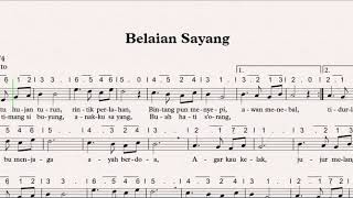 Belaian Sayang (Belajar Membaca dan Menulis Not Balok)