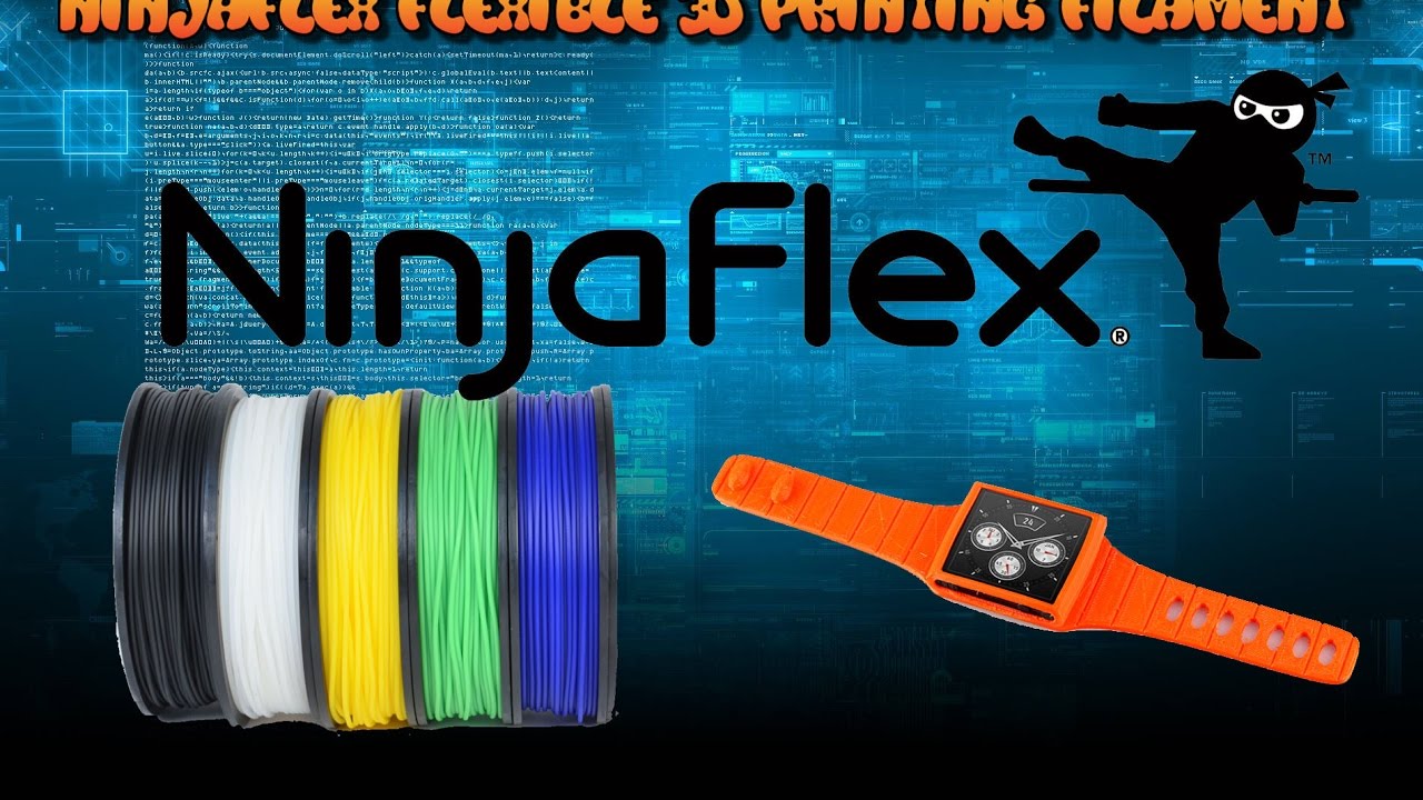 Ninjaflex Flexible 3D Printing Filament!!!!! YouTube