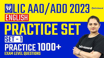 LIC AAO/ADO 2023 | English Practice Set | Set - 1 | Practice 1000+ Exam Level Questions