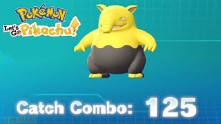 125 COMBO! Hunting Shiny Pokemon in Pokemon Let's Go Pikachu & Eevee