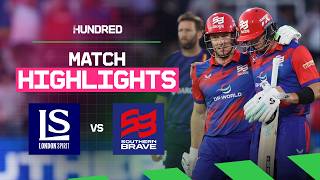 LNS vs SOB The Hundred 2026: Southern Brave Beat London Spirit by 5 Wickets