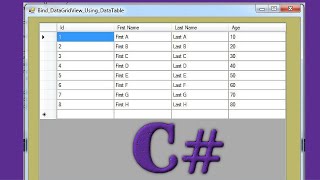 C#  How To Populate DataGridView From DataTable In C# [ With Source Code ]