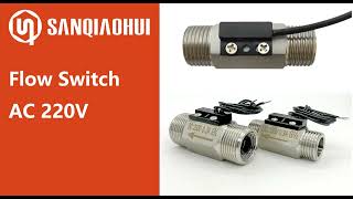SANQIAOHUI G3/4 G1/2 Stainless Steel water flow switch sensor #sensor #water #switch #flow