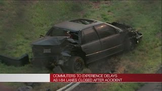 Crash on I-84E shuts down highway