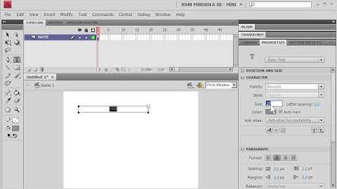 Flash Animating Text, Part 1 #flash #text #animation