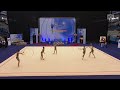 Brasil é ouro no conjunto com 5 arcos no Pan-Americano de Ginástica Rítmica
