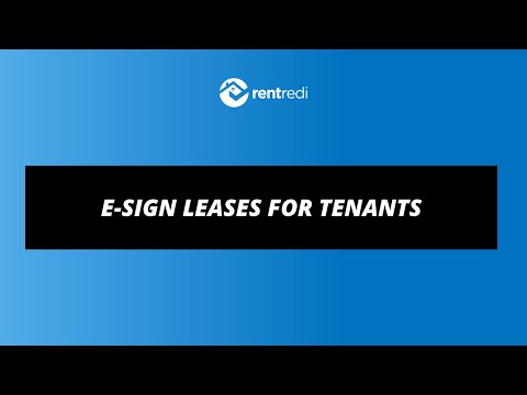 Tenant App: E-Signing Your Lease