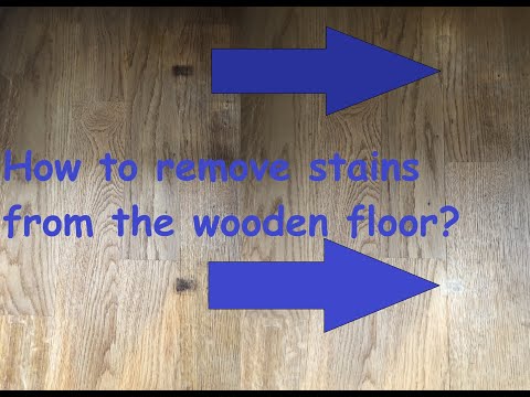 How to remove stains/marks from the wooden floor