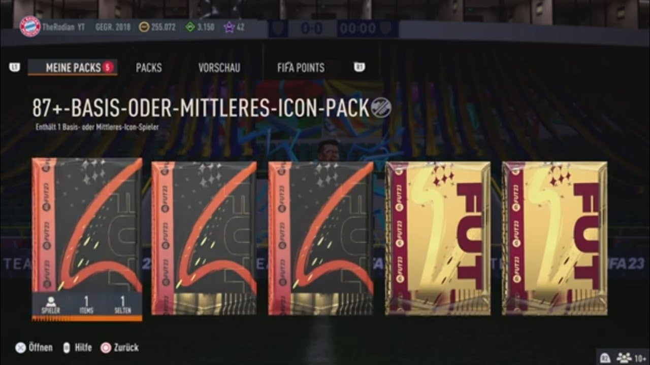 EA Account lässt Grüßen + 3 Base oder Mid Icon Packs (Fifa 23)