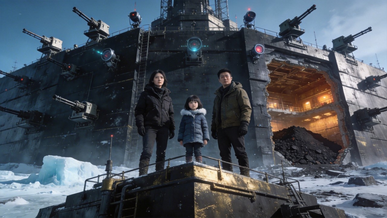 气温骤降-60度！錦鯉寶寶豪擲3000萬打造合金地堡！24度恆溫地庫+無限物資！這裡是末世唯一樂土！#極寒末世 #末日紀事館 #末日