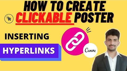 How to Make Clickable Poster | Canva Tutorial: Inserting Hyperlinks in your Designs |