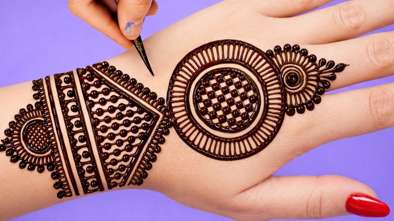 Back hand amazing mehndi design | circle mandala mehndi design | new style henna design 2026