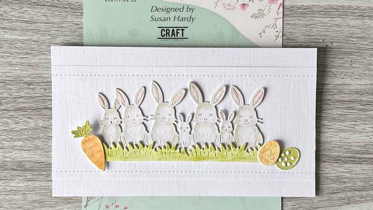 Простая пасхальная открытка #Craftaddictionuk #код купона Susan5