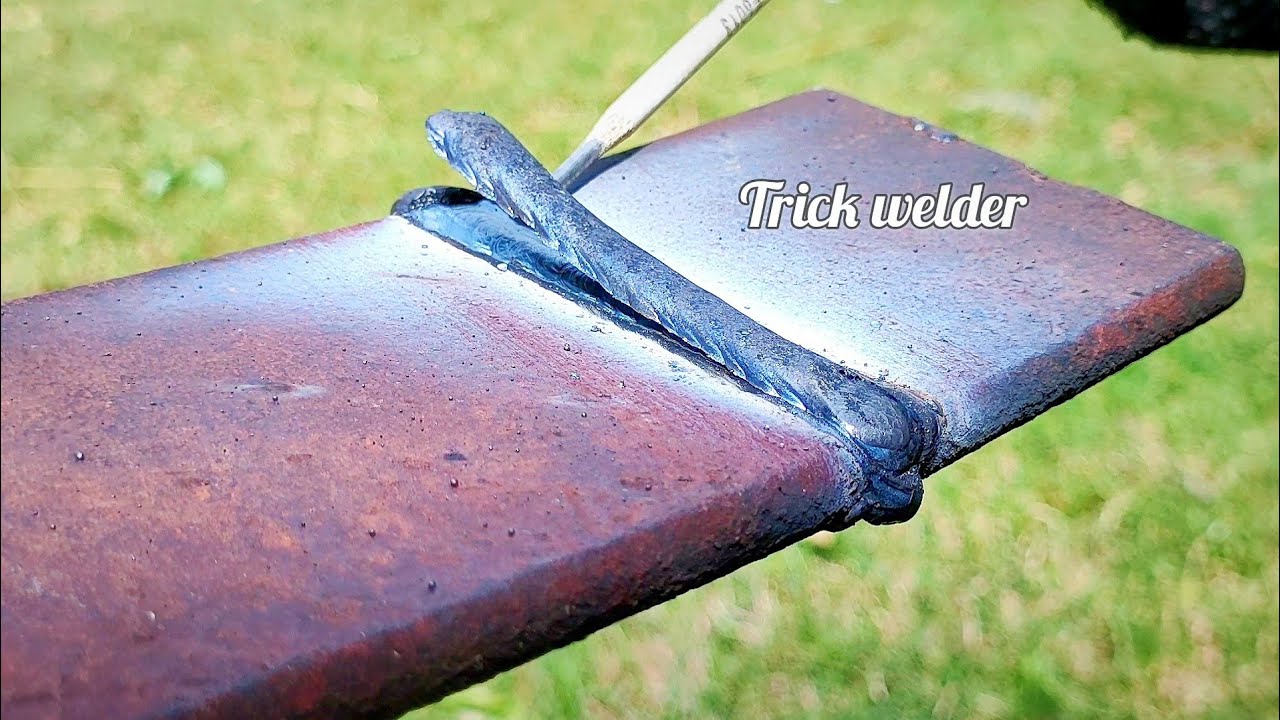 very few welders know how to weld 1G on rust plate - YouTube