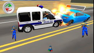 لعبة سيارة الشرطة باص الشرطة الحقيقي الو الو يا شرطة ساعدونا صوت صفارة الشرطة police car محاكي ا/ screenshot 5