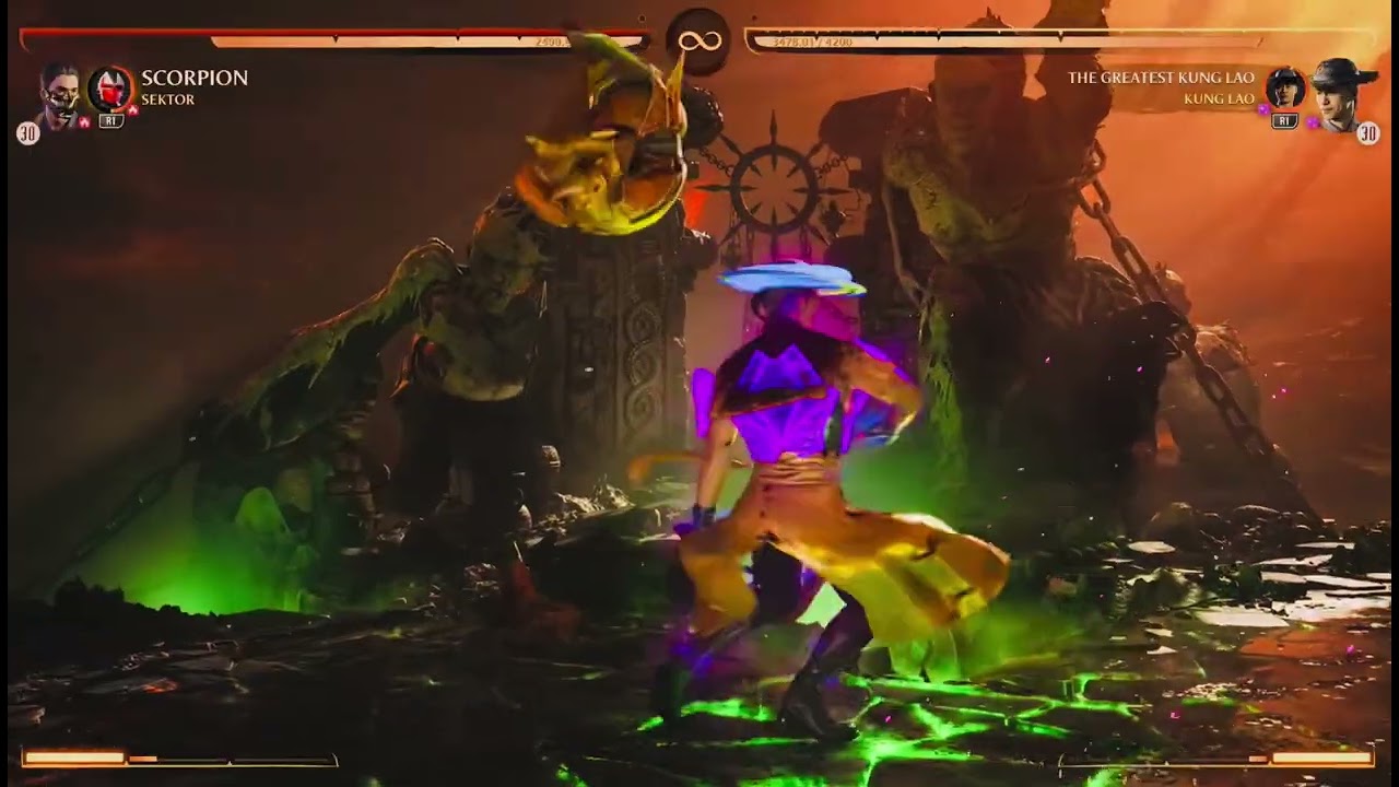 Mortal Kombat 1 invasion season 8 Titan Kung Lao battle 
