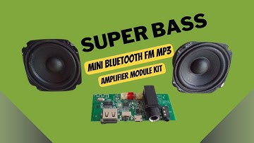 Bluetooth Mini Super Bass Amplifier Module With Microphone |