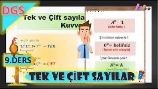 Dgs Tek Çift Sayılar Konu Anlatımı 9. Ders Tek Ve Çift Sayılar 2021 Dgs Matematik