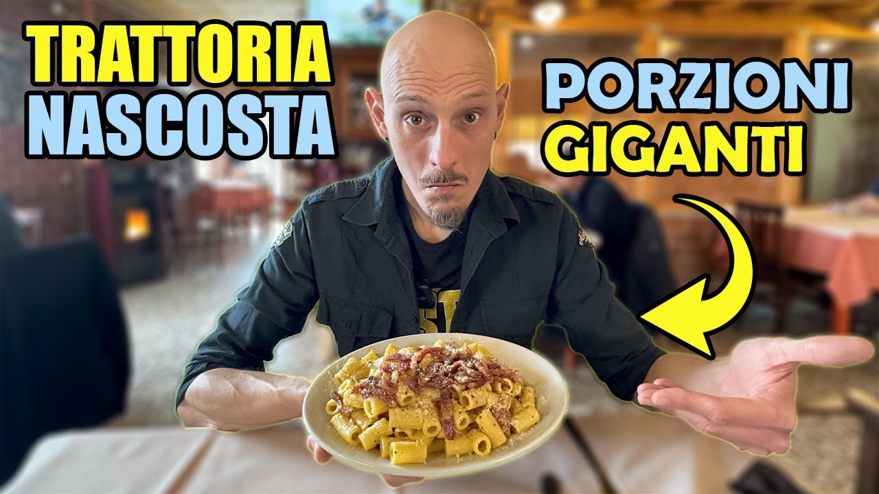 TRATTORIA NASCOSTA dalle PORZIONI GIGANTI | Er Caminetto