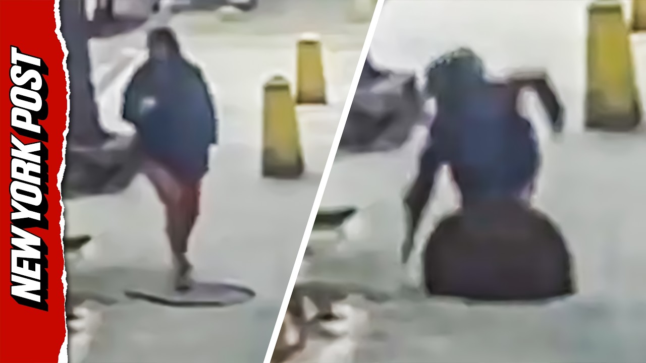 Horrifying Moment Woman Plummets Into Manhole Just Weeks After Fatal Manhattan Incident