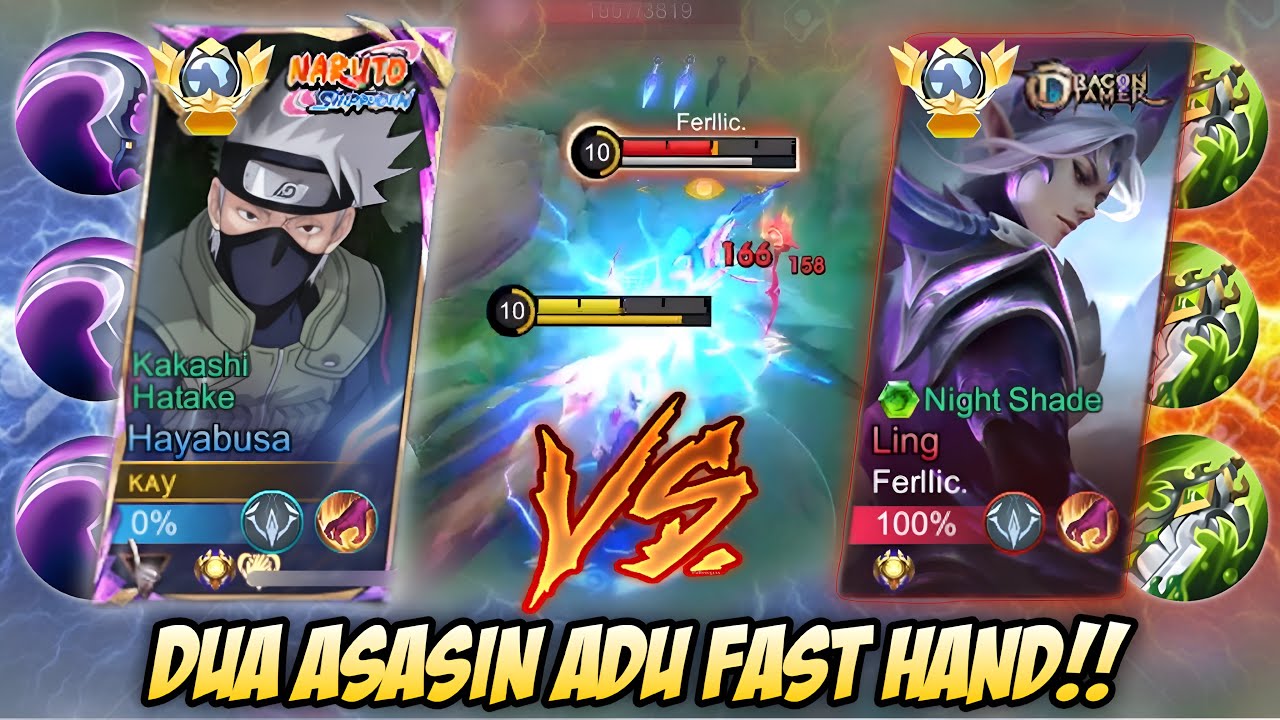 GLOBAL HAYABUSA VS PRO LING ADU FAST HAND RANK INSANE!! GAME PLAY AGRESIF WHO WIN?