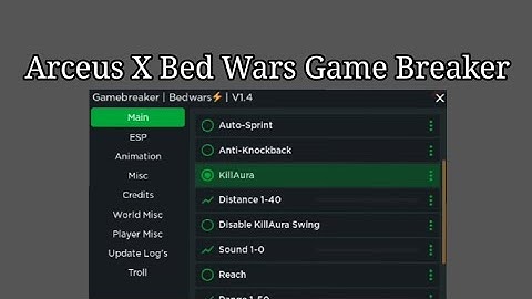 Arceus X GameBreaker For Bedwars Script
