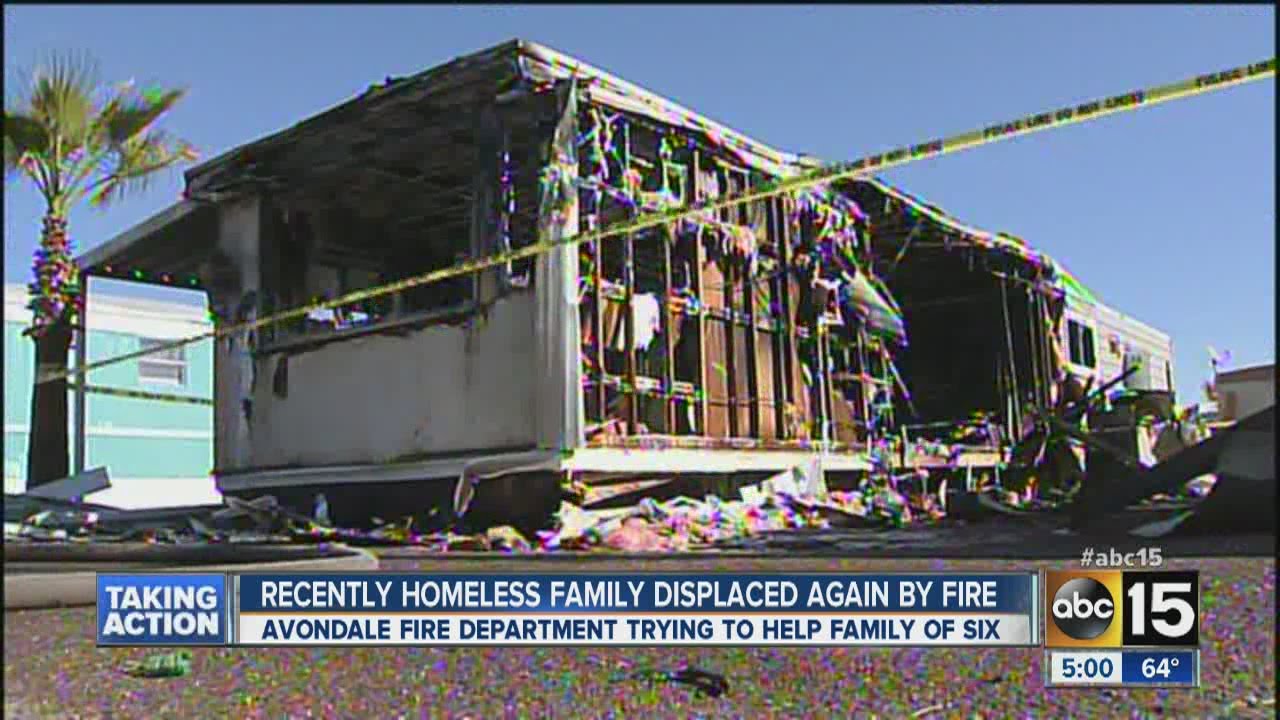 Family of 6 displaced by house fire - YouTube