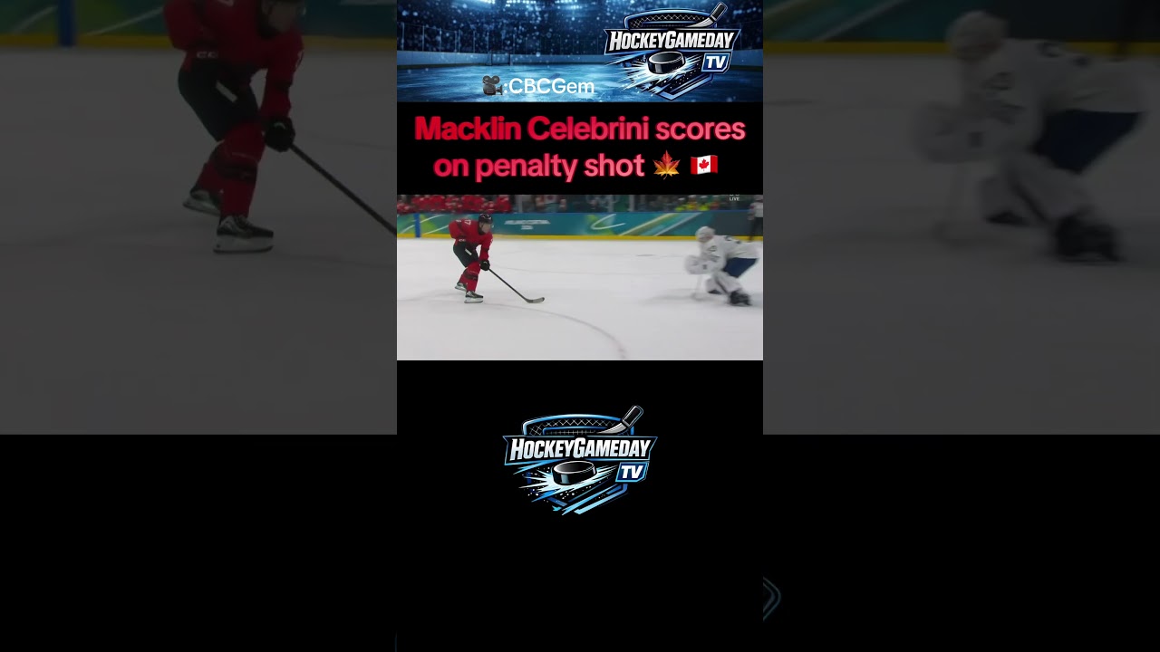 Celebrini scores on the penalty shot! 🚨 